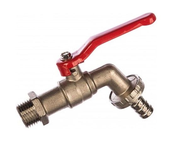 Водоразборный шаровой кран 1/2 латунь, никель QUATTRO ELEMENTI 246-425 