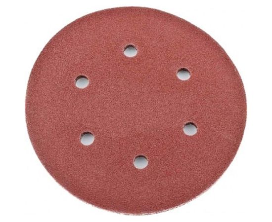 Лист шлифовальный (5 шт; 150 мм; 6 отверстий; Р600) для эксцентриковых шлифмашин REDVERG 6624201 