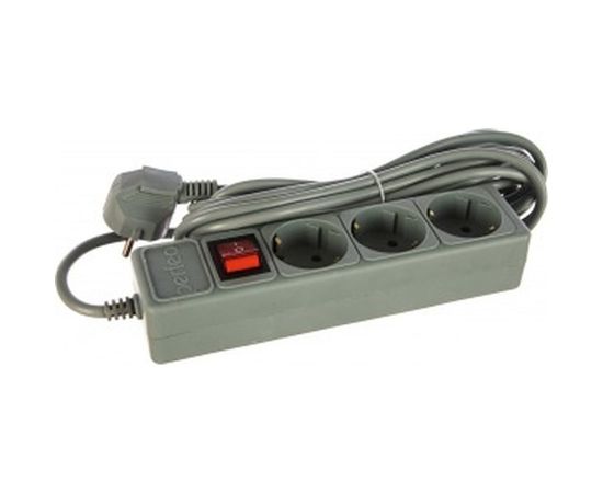 Сетевой фильтр PERFEO POWER+ 5,0м 3 розетки серый 30&nbsp;012&nbsp;500 