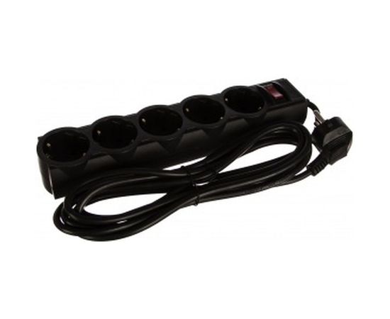 Сетевой фильтр PERFEO POWERX 3,0м 5 розеток черный 30&nbsp;013&nbsp;680 