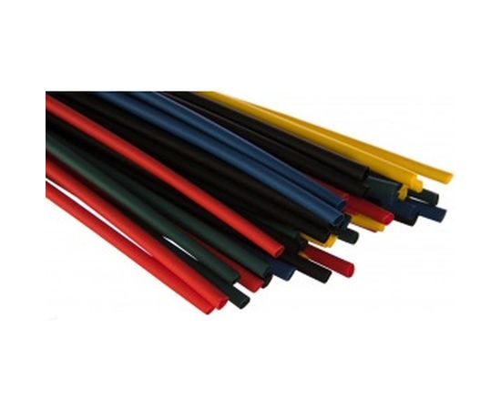 Набор термоусадочной трубки REXANT 4.0/2.0 мм, 1м, 5 цветов, 50 шт. 29-0154 