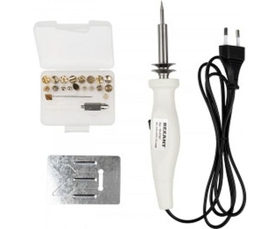 Набор: паяльник-выжигатель, 21 насадка 220В 20/50Вт REXANT ZD-725B 12-0187 