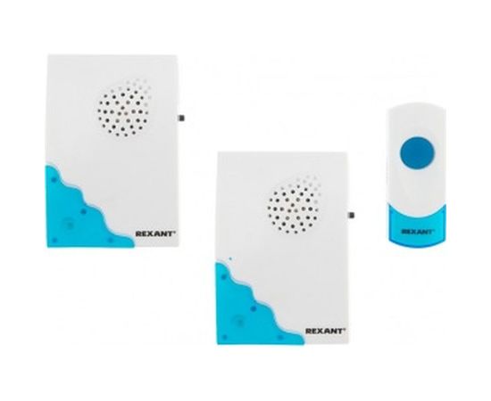 Беспроводной дверной звонок REXANT RX-5 с двумя вызывными панелями, кнопка IP 44 73-0050 