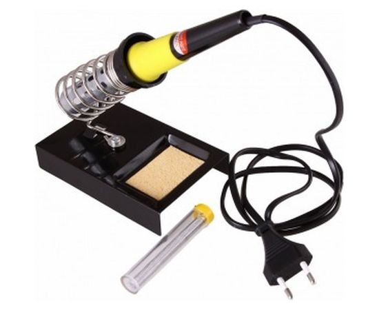 Набор для пайки: паяльник 30Вт, оловоотсос, подставка, припой REXANT ZD-303 12-0163 