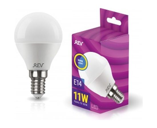 Светодиодная лампа REV G45 Е14 11W, 2700K, теплый свет 32505 5 
