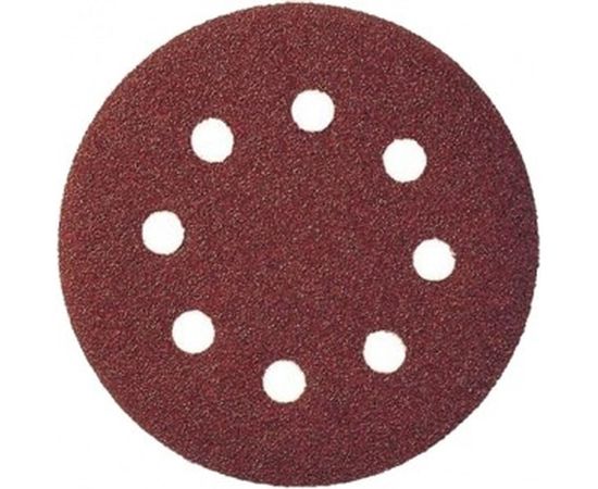 Лист шлифовальный (5 шт; 125 мм; 8 отверстий; Р120) для эксцентриковых шлифмашин REDVERG 6624184 