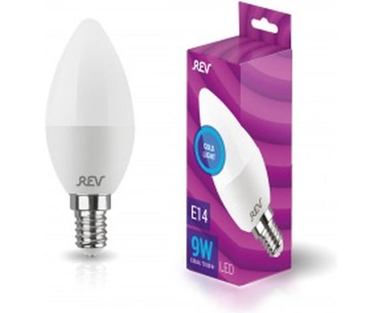 Светодиодная лампа REV C37 Е14 9W, 6500K, дневной свет 32509 3 