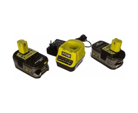 Набор Ryobi ONE+ RC18120-250 5133003364 аккумулятор (18 В; 5.0 А*ч; Li-Ion) 2 шт.&nbsp;и зарядное устройство RC18120 