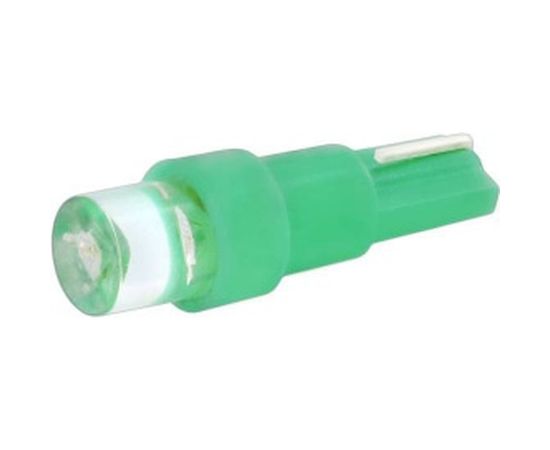 Автолампа диод SKYWAY T5, 12V, 1LED, блистер без цоколя, 1-контактная, Зеленая, Панель 2 шт S08201216 
