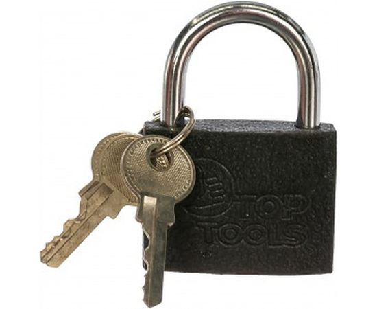 Висячий замок 50 мм, 3 ключа Top Tools 90U302 