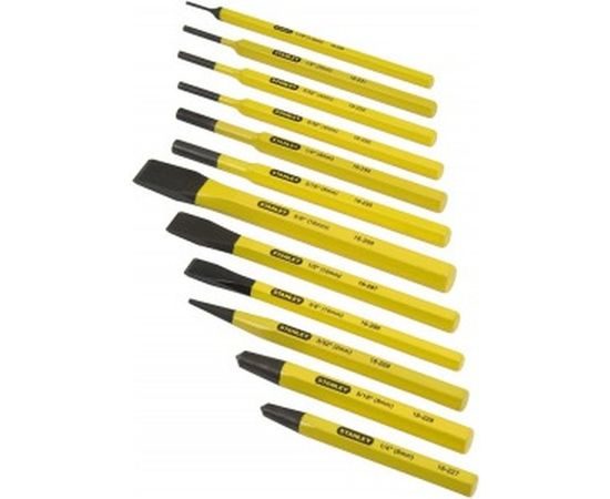 Набор слесарных бородков и зубил 12шт Stanley 4-18-299 