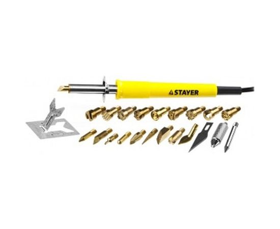 Прибор для выжигания 3в1, с набором насадок 20шт STAYER PROFESSIONAL 45227 