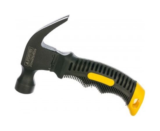 Молоток-гвоздодер STAYER COMPACT укороченный с фибергласовой рукояткой, 225г 2026-225 