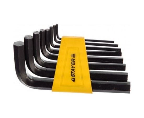 Набор шестигранных ключей STAYER STANDARD 2-10 мм 27405-H8 