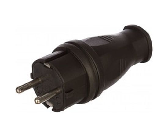 Прямая вилка каучук TDM 2Р+РЕ 16А 250В IP44 SQ0612-0001 