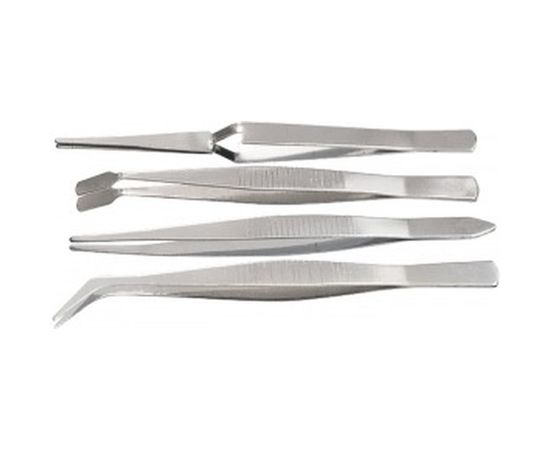 Набор пинцетов из нержавеющей стали SPARTA 4 шт 914845 