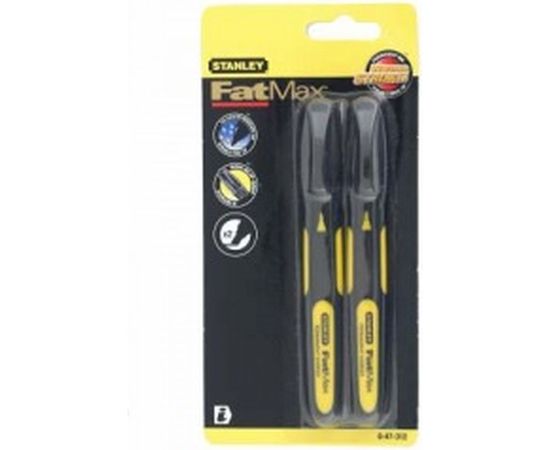 Набор маркеров FatMax черный цвет 2 шт Stanley 0-47-312 
