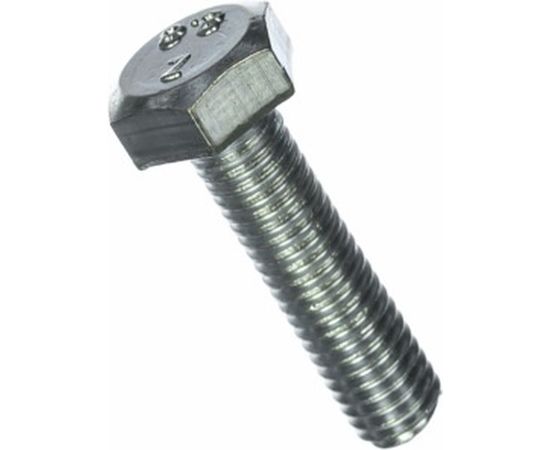 Болт DIN 933 с шестигранной головкой, оцинкованный М8х30, 30шт - коробка Tech-Krep 105209 