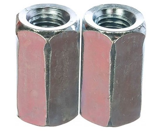 Соединительная гайка Tech-Krep DIN6334 оцинкованная М10 2 шт - пакет 112279 