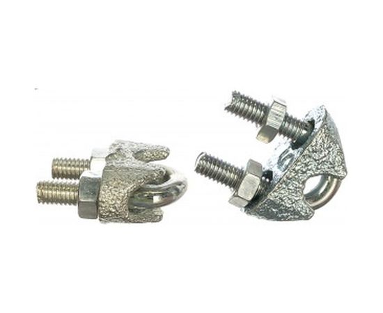 Дугообразный зажим троса 6мм DIN741 2шт - ярлык Tech-Krep 102737 