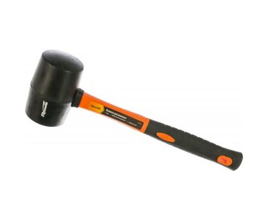 Резиновая киянка SPARTA 450 г, черная резина, фибергласовая рукоятка 11126 