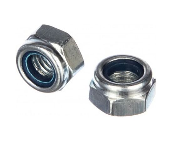 Самоконтрящаяся гайка DIN 985 оцинкованная М8, 100шт - коробка Tech-Krep 105254 