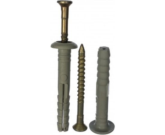 Дюбель-гвоздь 6х40 гриб, полипропилен 150шт - ведро Tech-Krep 101989 