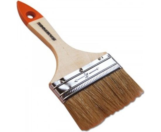 Плоская кисть SANTOOL ЛАЙТ 4 натуральная щетина деревянная ручка 010109-040 