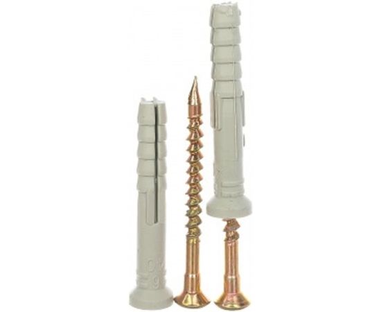 Дюбель-гвоздь 6х40 потайная манжета, полипропилен 150шт - ведро Tech-Krep 101466 