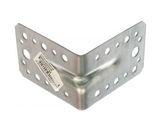Крепежный усиленный уголок Tech-Krep оцинкованный 90х90х65х2,0 мм - накл. 124412 