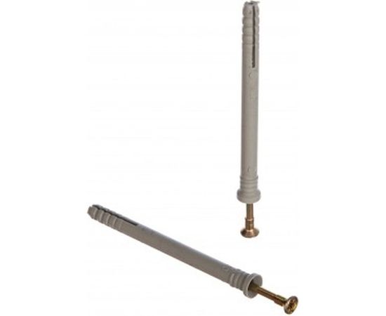 Дюбель-гвоздь 6х80 потайная манжета, полипропилен 100шт - ведро Tech-Krep 103184 