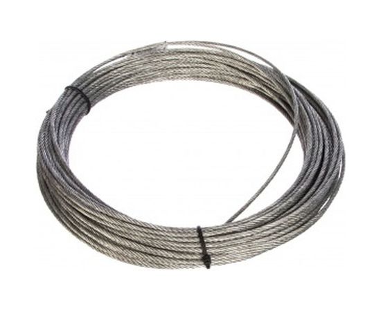 Стальной трос для растяжки DIN 3055, 3 мм, 30 м Tech-Krep 127846 