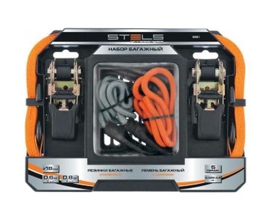 Набор стяжек и резинок для фиксации грузов STELS 54403 