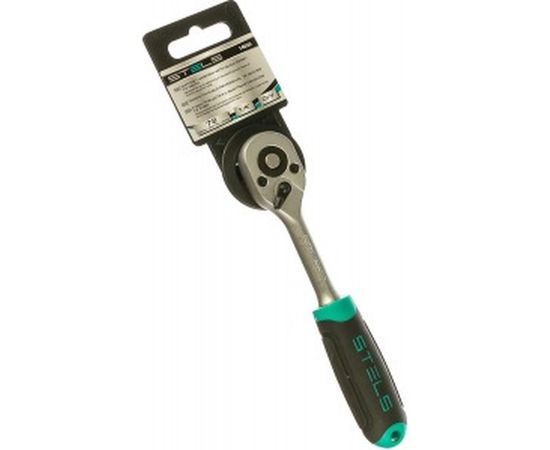 Ключ-трещотка 1/4", 72 зуба, с быстрым сбросом, CrV STELS 14025 