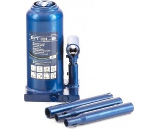 Гидравлический бутылочный телескопический домкрат 4 т STELS 51140 