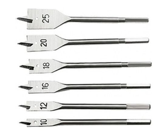 Набор сверл перовых (6 шт; 10-25 мм) по дереву SPARTA 704055 