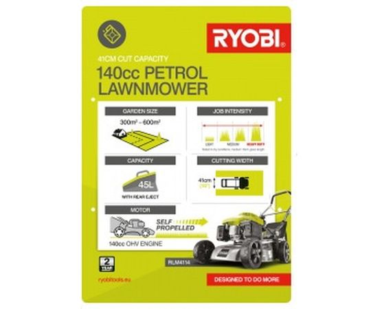 Бензиновая газонокосилка Ryobi RLM4114 5133002884 – изображение 7