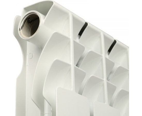 Биметаллический радиатор ROMMER Optima BM 500 4 секции RAL9016 89570 – изображение 7