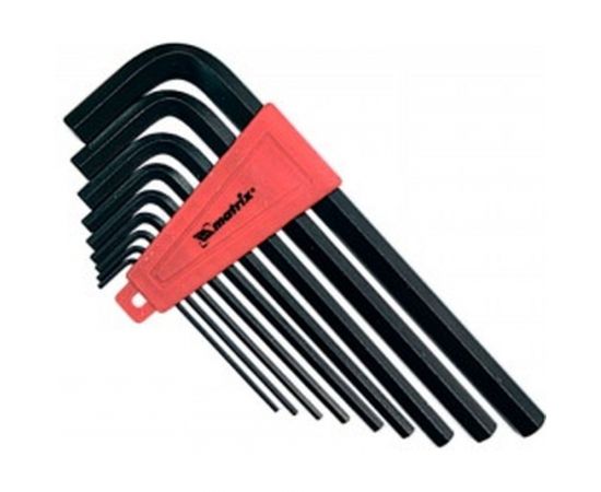 Набор шестигранных удлиненных ключей 2.0-12 мм 9 шт MATRIX 11227 – изображение 2