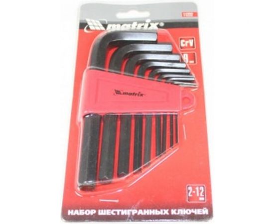 Набор имбусовых ключей 2,0-12 мм 9 шт. MATRIX 11222 – изображение 3