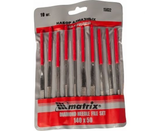 Набор алмазных надфилей 10 шт. MATRIX 15832 – изображение 3