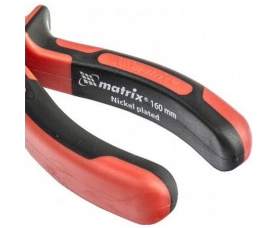 Круглогубцы 160мм, никелированные, двухкомпонентные рукоятки MATRIX NICKEL 17355 – изображение 3