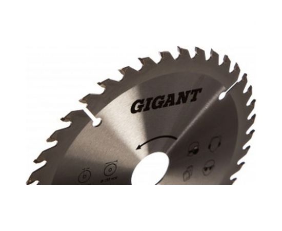 Диск пильный по дереву (185х30/20 мм; 40 зубьев) Gigant G-11096 – изображение 3