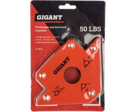 Угольник магнитный стрелка 50LBS Gigant G-0513 – изображение 3