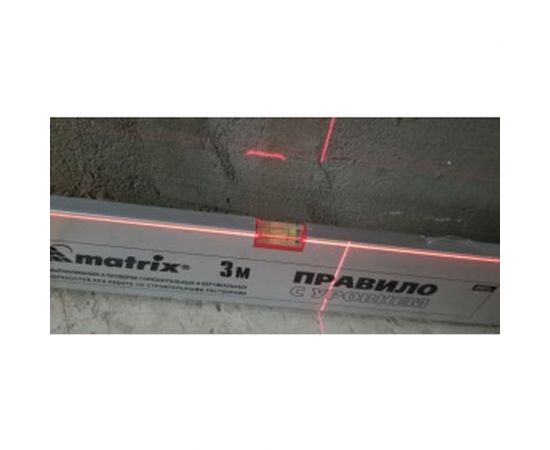 Алюминиевое правило с уровнем, L-3,0 м MATRIX 89641 – изображение 4