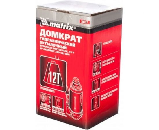 Бутылочный домкрат MATRIX MASTER 50727 – изображение 4