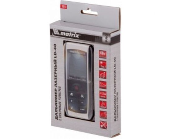 Лазерный дальномер с электронным угломером Matrix LD-40 38015 – изображение 5