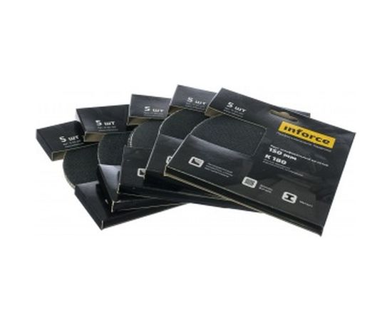 Круг шлифовальный на сетке (5 шт; 150 мм; K 180; картонный бокс) Inforce 11-01-317 – изображение 2