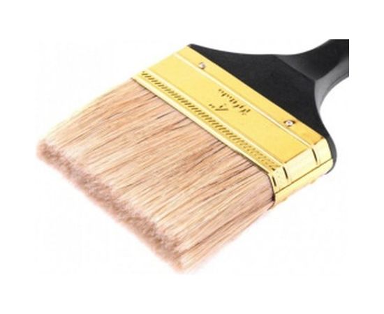 Кисть плоская "Профи" 4", натуральная щетина, пластмассовая ручка MATRIX 83165 – изображение 2