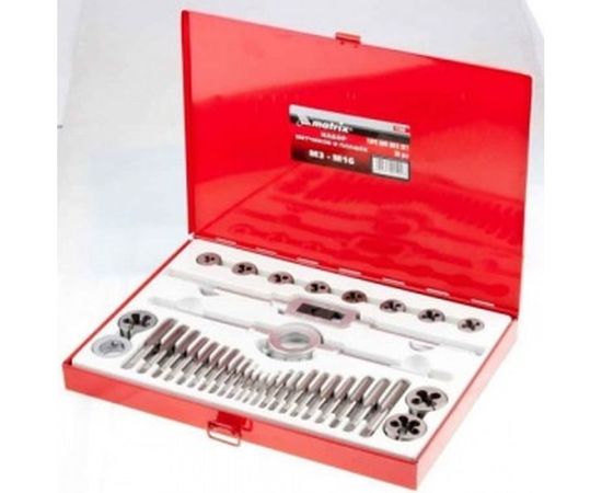 Набор метчиков и плашек М3 - М16, 36 предметов MASTER 77339 – изображение 3